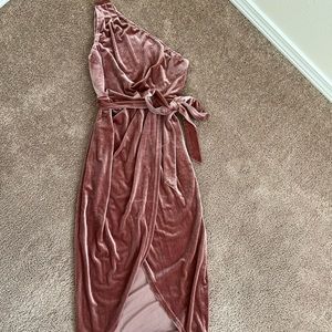 Mauve Velvet Dress (Size Small, worn once)